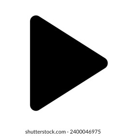Right arrow silhouette icon. Vector.