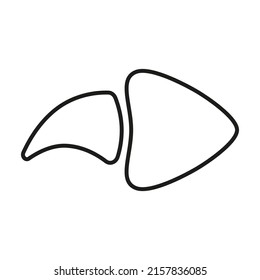 Rechts Pfeil einfache Linie Symbol, Vektorsymbol für die Benutzeroberfläche.