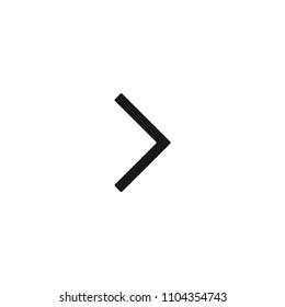 Right arrow, slide symbol vector icon