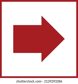 Right arrow symbol direction sign