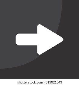 Right arrow symbol icon