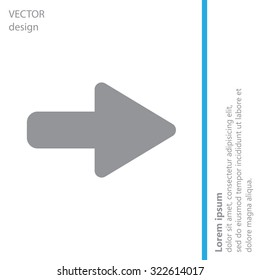 Right arrow symbol icon