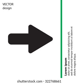 Right arrow symbol icon