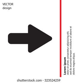 Right arrow symbol icon