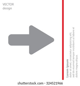 Right arrow symbol icon