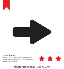 Right arrow symbol icon