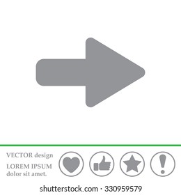 Right arrow symbol icon