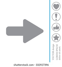 Right arrow symbol icon
