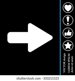 Right arrow symbol icon