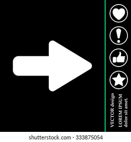 Right arrow symbol icon