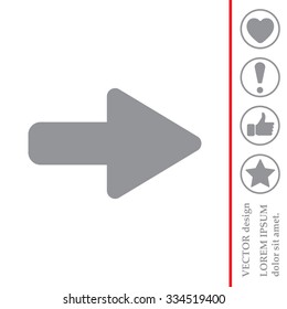 Right arrow symbol icon