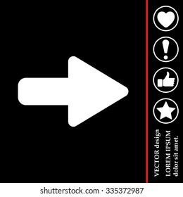 Right arrow symbol icon