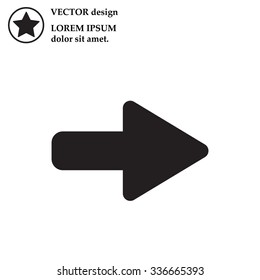 Right arrow symbol icon