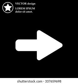 Right arrow symbol icon