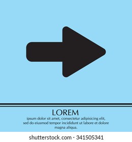 Right arrow symbol icon