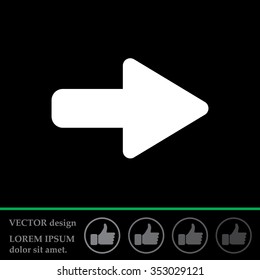 Right arrow symbol icon