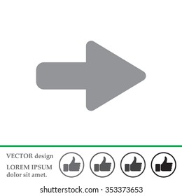 Right arrow symbol icon