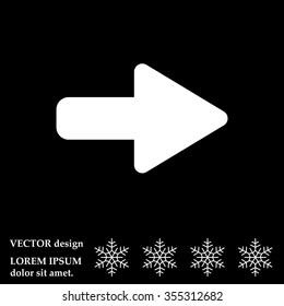 Right arrow symbol icon