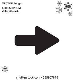 Right arrow symbol icon