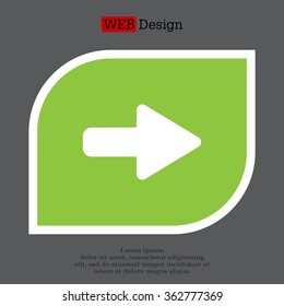 Right arrow symbol icon