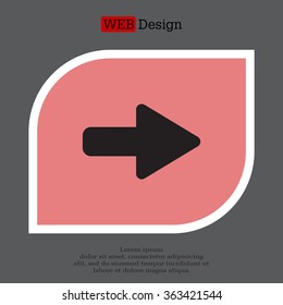 Right arrow symbol icon