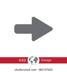 Right arrow symbol icon