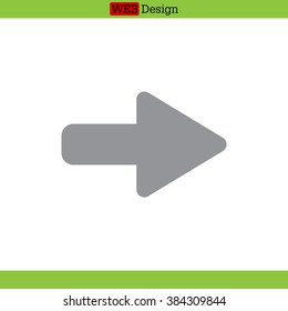 Right arrow symbol icon