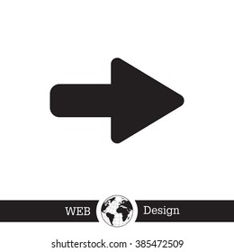Right arrow symbol icon