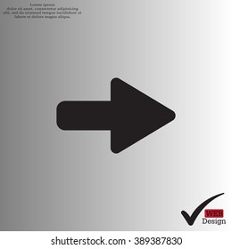 Right arrow symbol icon