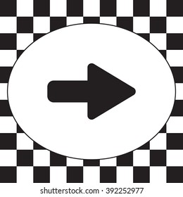 Right arrow symbol icon