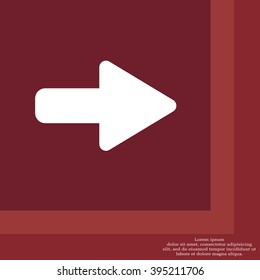 Right arrow symbol icon