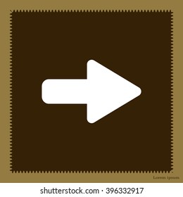 Right arrow symbol icon
