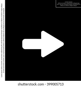 Right arrow symbol icon