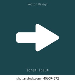 Right arrow symbol icon