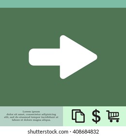 Right arrow symbol icon