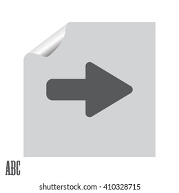 Right arrow symbol icon
