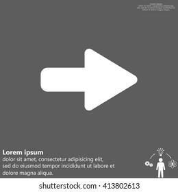 Right arrow symbol icon