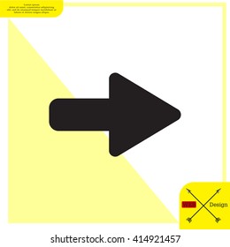 Right arrow symbol icon
