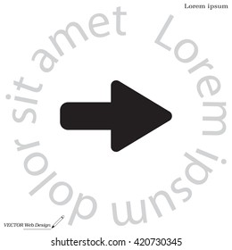 Right arrow symbol icon