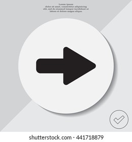 Right arrow symbol icon