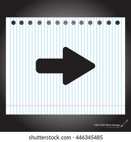 Right arrow symbol icon