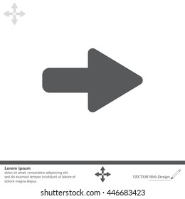 Right arrow symbol icon