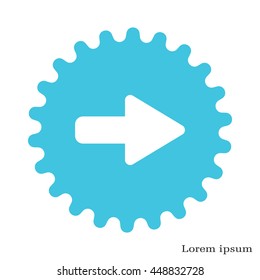Right arrow symbol icon