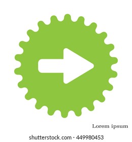 Right arrow symbol icon