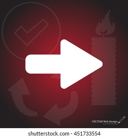 Right arrow symbol icon