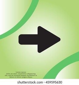 Right arrow symbol icon