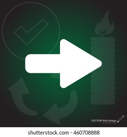 Right arrow symbol icon