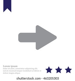 Right arrow symbol icon