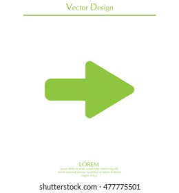 Right arrow symbol icon