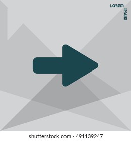 Right arrow symbol icon